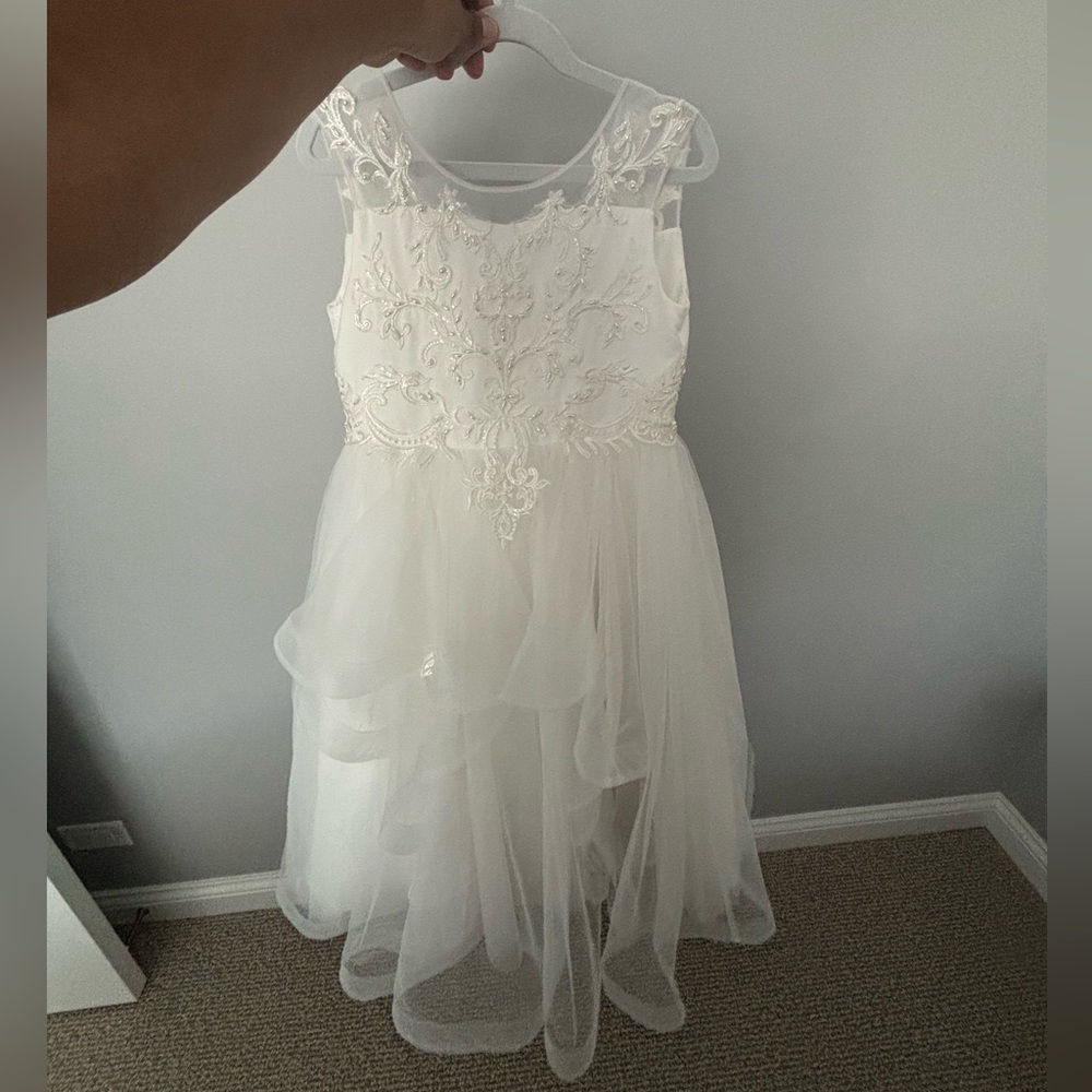 Bebé Elegante Girls Communion Dress, Vail, and Tiara